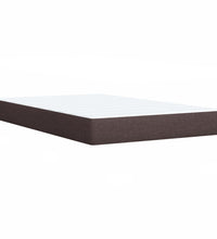 Boxspringbett mit Matratze Dunkelbraun 90x200 cm Stoff