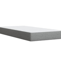 Boxspringbett mit Matratze Hellgrau 100x200 cm Stoff