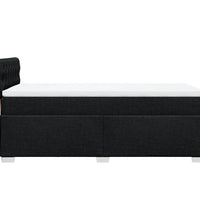 Boxspringbett mit Matratze Schwarz 100x200 cm Stoff