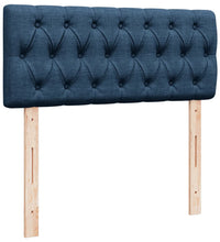 Boxspringbett mit Matratze Blau 120x190 cm Stoff