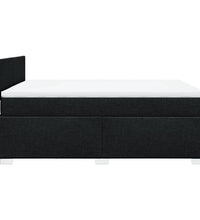 Boxspringbett mit Matratze Schwarz 140x200 cm Stoff