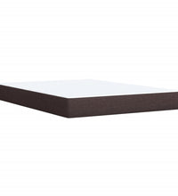 Boxspringbett mit Matratze Dunkelbraun 140x200 cm Stoff