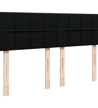 Boxspringbett mit Matratze Schwarz 140x200 cm Stoff