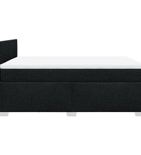Boxspringbett mit Matratze Schwarz 140x200 cm Stoff