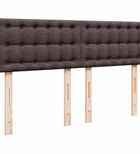 Boxspringbett mit Matratze Dunkelbraun 140x200 cm Stoff