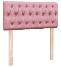 Boxspringbett mit Matratze Rosa 80x200 cm Samt