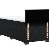 Boxspringbett mit Matratze Schwarz 90x190 cm Samt