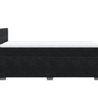 Boxspringbett mit Matratze Schwarz 90x190 cm Samt