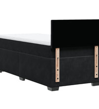 Boxspringbett mit Matratze Schwarz 90x200 cm Samt