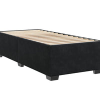 Boxspringbett mit Matratze Schwarz 90x200 cm Samt