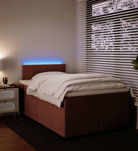 Boxspringbett mit Matratze Rosa 120x190 cm Samt