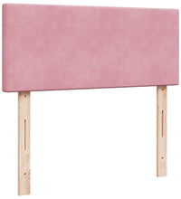 Boxspringbett mit Matratze Rosa 120x190 cm Samt