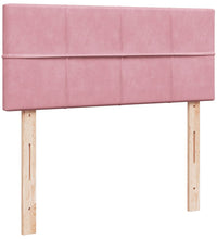 Boxspringbett mit Matratze Rosa 120x190 cm Samt