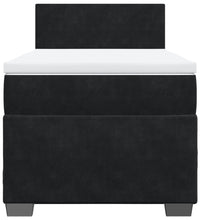 Boxspringbett mit Matratze Schwarz Samt