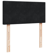 Boxspringbett mit Matratze Schwarz Samt