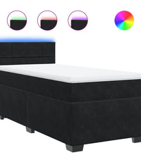 Boxspringbett mit Matratze Schwarz Samt