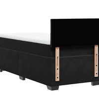 Boxspringbett mit Matratze Schwarz Samt
