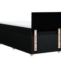 Boxspringbett mit Matratze Schwarz 80x200 cm Stoff