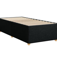 Boxspringbett mit Matratze Schwarz 80x200 cm Stoff
