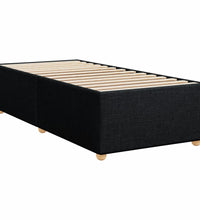 Boxspringbett mit Matratze Schwarz 80x200 cm Stoff