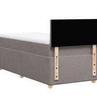 Boxspringbett mit Matratze Taupe 90x190 cm Stoff