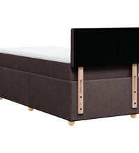 Boxspringbett mit Matratze Dunkelbraun 90x190 cm Stoff
