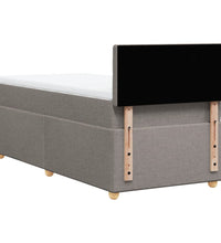 Boxspringbett mit Matratze Taupe 90x190 cm Stoff