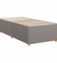 Boxspringbett mit Matratze Taupe 90x200 cm Stoff