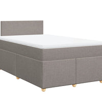 Boxspringbett mit Matratze Taupe 120x190 cm Stoff