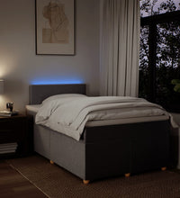 Boxspringbett mit Matratze Taupe 120x190 cm Stoff