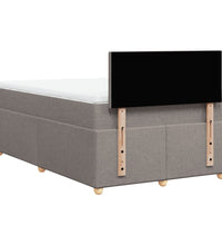 Boxspringbett mit Matratze Taupe 120x190 cm Stoff