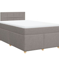 Boxspringbett mit Matratze Taupe 120x190 cm Stoff