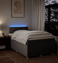 Boxspringbett mit Matratze Taupe 120x190 cm Stoff