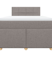Boxspringbett mit Matratze Taupe 120x190 cm Stoff
