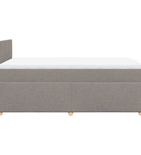 Boxspringbett mit Matratze Taupe 120x190 cm Stoff