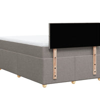 Boxspringbett mit Matratze Taupe 120x190 cm Stoff