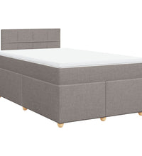 Boxspringbett mit Matratze Taupe 120x200 cm Stoff