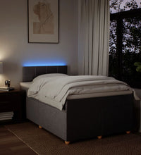 Boxspringbett mit Matratze Taupe 120x200 cm Stoff
