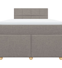 Boxspringbett mit Matratze Taupe 120x200 cm Stoff