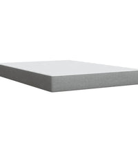 Boxspringbett mit Matratze Hellgrau 140x190 cm Stoff