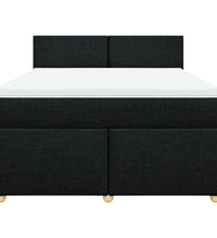 Boxspringbett mit Matratze Schwarz 140x200 cm Stoff