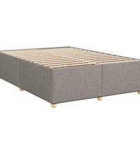 Boxspringbett mit Matratze Taupe 140x200 cm Stoff