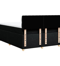Boxspringbett mit Matratze Schwarz 160x200 cm Stoff