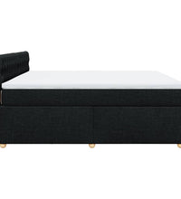 Boxspringbett mit Matratze Schwarz 180x200 cm Stoff