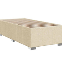 Boxspringbett mit Matratze Creme 80x200 cm Stoff