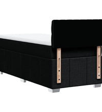 Boxspringbett mit Matratze Schwarz 90x190 cm Stoff
