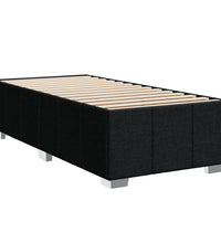Boxspringbett mit Matratze Schwarz 90x190 cm Stoff