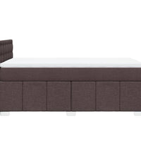 Boxspringbett mit Matratze Dunkelbraun 90x190 cm Stoff