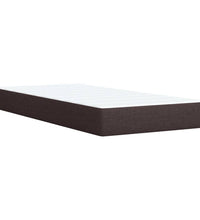 Boxspringbett mit Matratze Dunkelbraun 90x190 cm Stoff