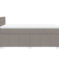 Boxspringbett mit Matratze Taupe 90x200 cm Stoff